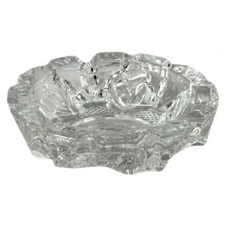 Round Glass Ashtray - Clear (11.5 cm)