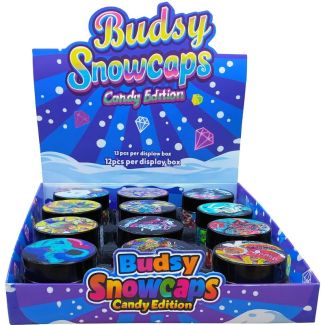 Glass Jar With Safety Lid - Budsy Snowcaps Candy Edition (45x55mm) 