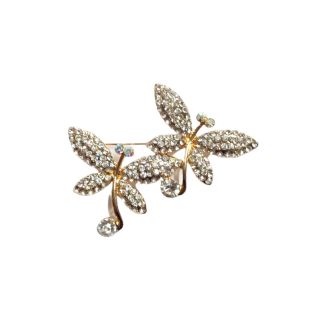 Gold Butterfly Design Brooches 