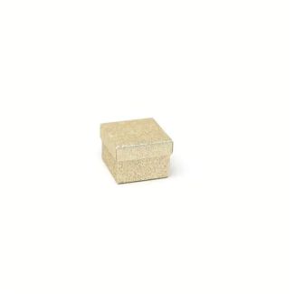 Wholesale Gold Glitter Gift Box - 5x5x3.5cm
