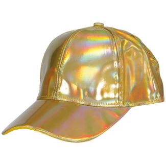 Gold Metallic Baseball Cap