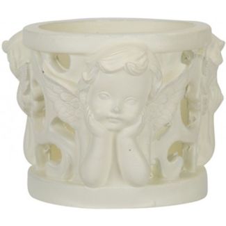 Graveside Cherub Tea Light Candle Holder