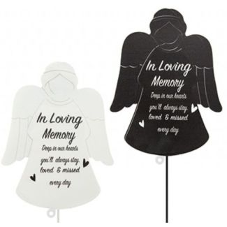 Graveside Metal Angel Stake – In Loving Memory Assorted
