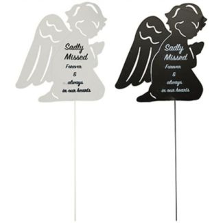 Graveside Metal Prayer Stake – Sadly Missed Assorted
