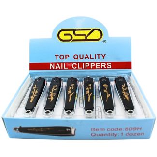 GSD Black Enamel Nail Clippers - Assorted 