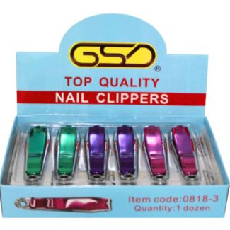 GSD Top Quality Nail Clippers - Plain Design & Assorted Colour