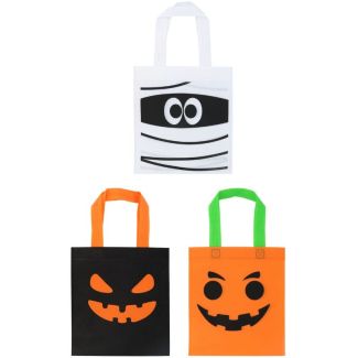 Halloween Treat Bags - 3 Assorted Designs - 21.5cm x 24cm
