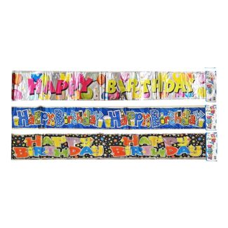 Happy Birthday Banner Strip - 180cm (Length)