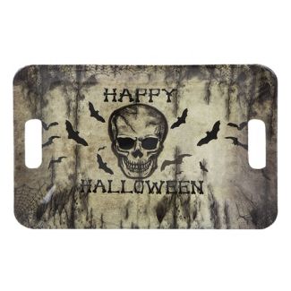 Happy Halloween Skull Tray With Handles 