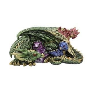 Hatchling Horde Metallic Dragon Figurine 17.3cm - Assorted