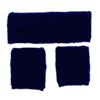 Head & Wrist Sweatbands - Navy 