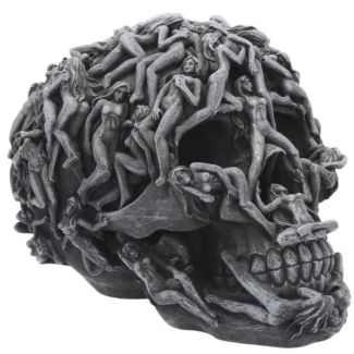 Hell's Desire Skull with Naked Temptress Figures Ornament - 18cm