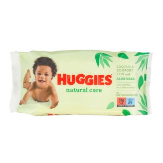 Huggies Natural Care Wipes - Aloe Vera (56)