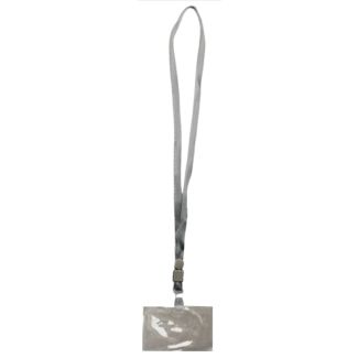 ID Wallet With Lanyard -Grey 