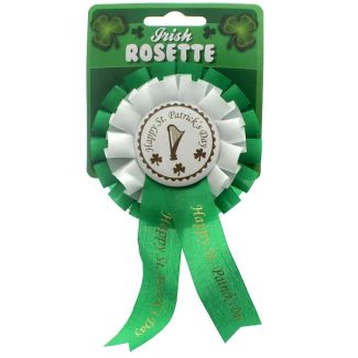 Happy St. Patrick's Day Irish Rosette - Badge