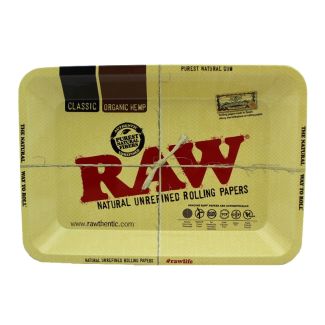 RAW Classic Metal Rolling Tray - 18 x 12 cm