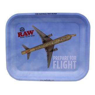 RAW Prepare For Flight Metal Rolling Tray - 34 x 27cm