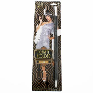 1920's Black Sequin Cigarette Holder - Fancy Dress