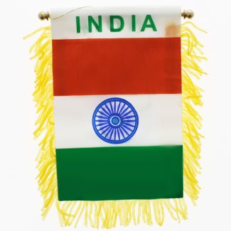 Wholesale India Mini Banner Flag - 10cm x 13cm