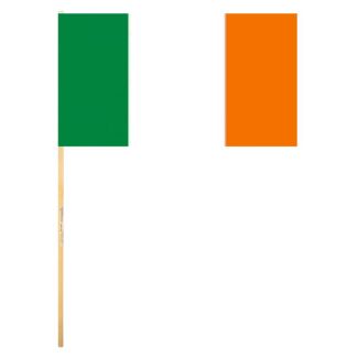 Ireland Hand Flag With Wooden Stick - 18" x 12"