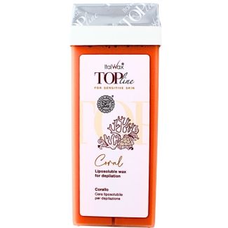 Italwax Top Line Wax For Depilation For Sensitive Skin - Coral (100ml)