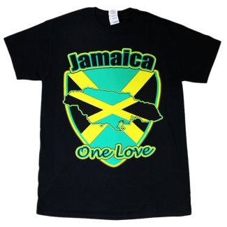 Jamaica One Love Black T-Shirt - Small
