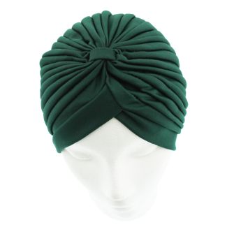 Jersey Turban Hat - Dark Green
