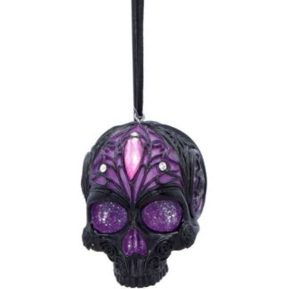 Jewelled Skull Hanging Ornament (6.5cm)