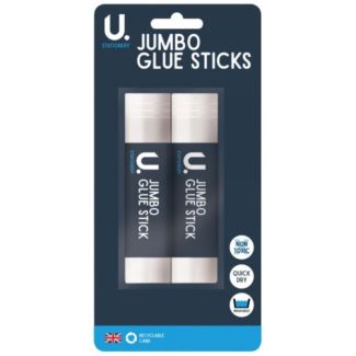 Jumbo Glue Sticks - Pack of 2