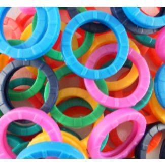 Colour Rings For Keys Assorted Colours 200 pcs