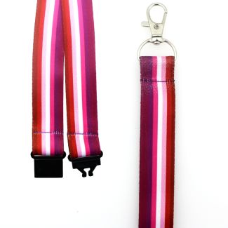 Wholesale Lesbian Colours Design Lanyard with Lobster Claw Closure