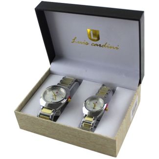 Luis Cardini His & Her Watch Gift Set - Gold/Silver (2538)