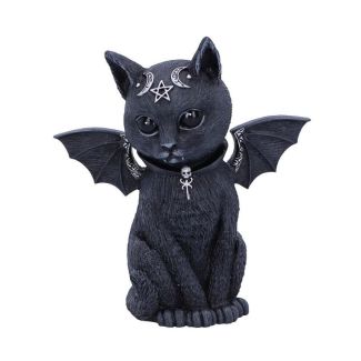 Malpuss Winged Occult Cat Figurine - 10cm