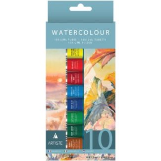 Watercolour Paint Tube Set 12ml (Pack of 10)