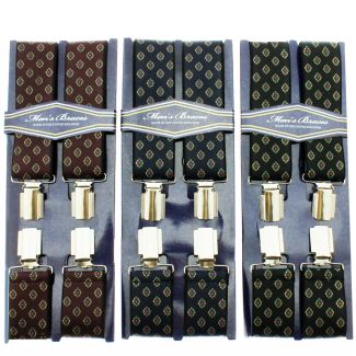 Men's Braces Diamonds Print Assorted 35mm