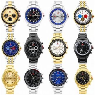Men's Metal Strap Watch - Assorted Design