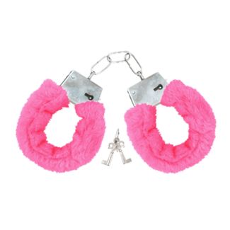 Metal Handcuffs With Keys - Pink 