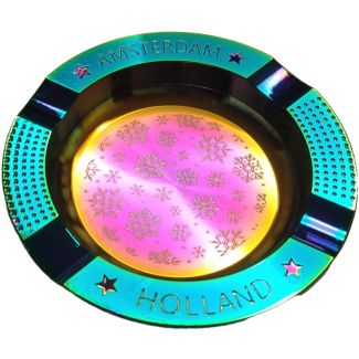 Metal Ashtray  -  Amsterdam (10cm x10cm)