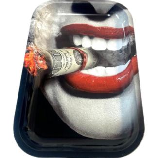 'Teeth' Design Metal R-Tray - Medium (27.50x17.50 cm)