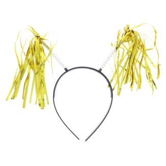 Metallic Tinsel Headbopper - Gold 