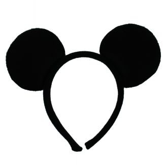 Mouse Ears on Headband - Black
