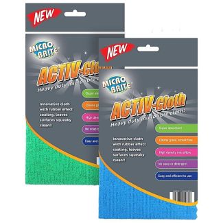 MICRO BRITE ACTIV Heavy Duty Microfibre Cloths - Assorted Colours