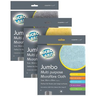 MICRO BRITE Jumbo Multi - Purpose Microfibre Cloths