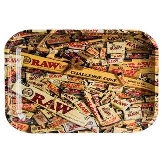 RAW Small Metal Tray "Mixed Products" - 27.5 x 17.5cm 