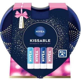 Nivea Kissable Moments of Lip Joy 4pcs Lip Balm Gift Set