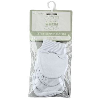 Nursery Time Baby Scratch Mittens (2 Pack)