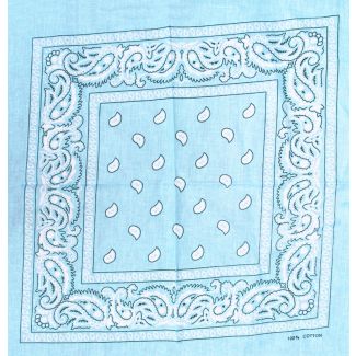 Paisley Bandanas - Baby Blue