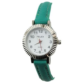 Wholesale Pelex Ladies Round Dial Faux Leather Strap Watch