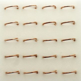 Plain Rose Gold Nose Rings (8 mm)