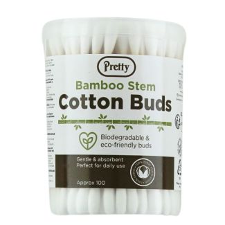 Pretty Bamboo Stem Cotton Buds - 100pcs